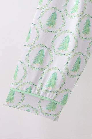 Mint Pine Whispers Bamboo Men’s Pajama Set