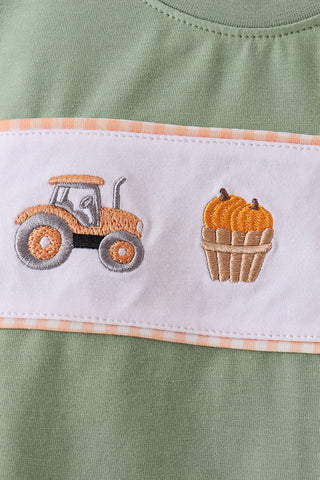 Autumn Acres Embroidered Boy Pants Set