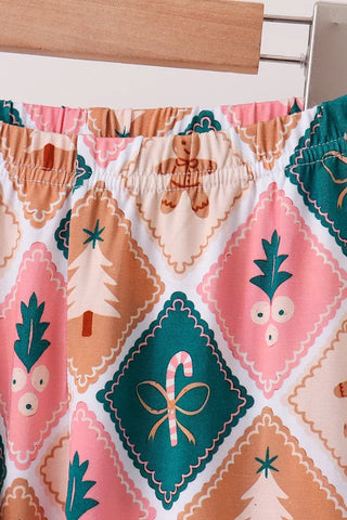 Gingerbread Giggles Bamboo Mom & Me Pajama Set