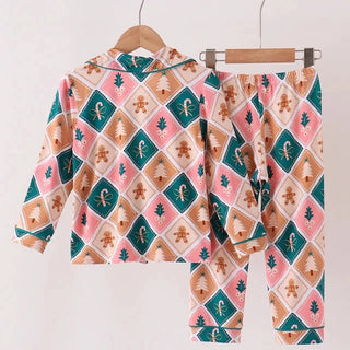 Gingerbread Giggles Bamboo Mom & Me Pajama Set