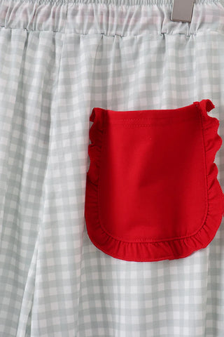 Holiday Sage Gingham Women’s Pajama Pants