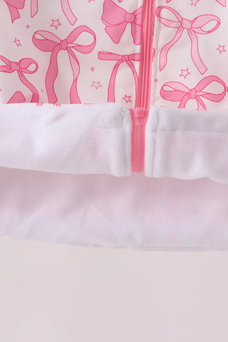 Bow-Drenched Days Ruffle Raincoat