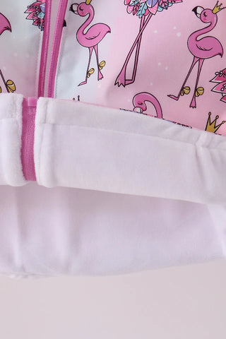 Flamingo Forecast Ruffle Raincoat