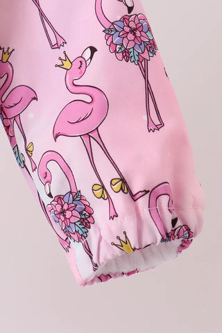 Flamingo Forecast Ruffle Raincoat