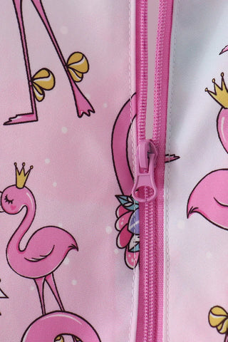 Flamingo Forecast Ruffle Raincoat