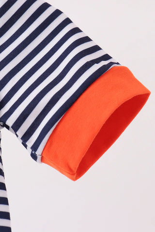 Saturday On The Plains Embroidered Boy Romper