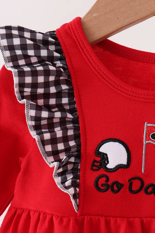 Saturday In Athens Embroidered Ruffle Bubble