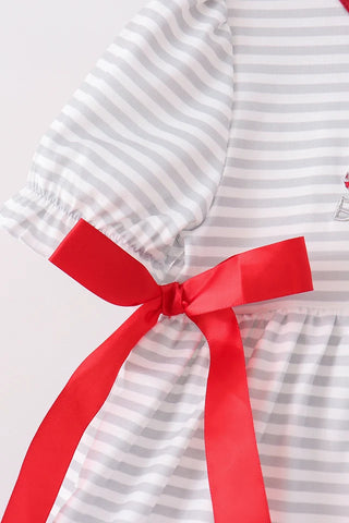 Saturday In Tuscaloosa Embroidered Ruffle Pants Set