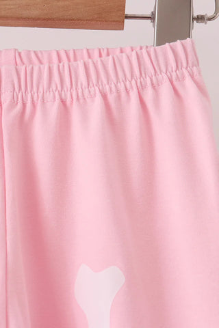 Little Bones Club Skeleton Ruffle Pants Set