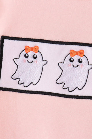 Boo Besties Embroidered Ruffle Skort Set