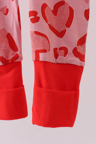 Be Mine Bamboo Zip Romper