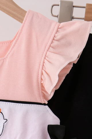 Boo Besties Embroidered Ruffle Bloomer Set