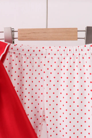 Darling Dots Heart Ruffle Girl Pants Set