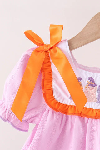 Boo Bewitched Embroidered Girl Bloomer Set