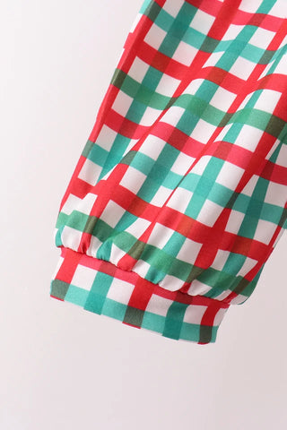 Magical Bow Christmas Gingham Women’s Dress