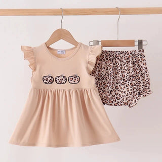 Wild Pumpkin Wishes Applique Bloomer Set