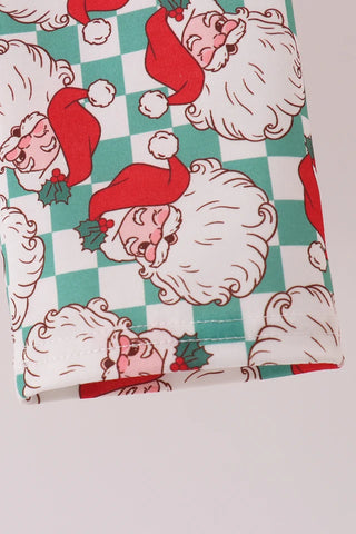 Santa Season Embroidered Boy Pants Set