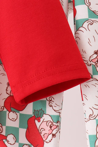 Santa Season Embroidered Boy Pants Set