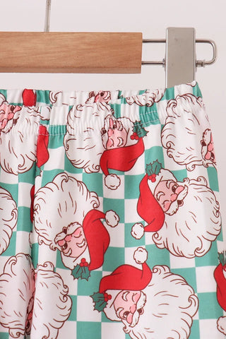 Santa Season Embroidered Boy Pants Set