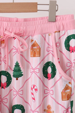 Pinkmas Pajama Party Bamboo Mom & Me Pajama Set