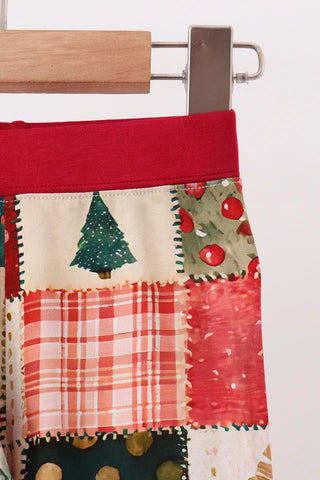 Christmas Evergreen Quilt Bamboo Pajama Set