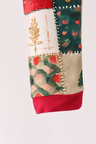 Christmas Evergreen Quilt Bamboo Pajama Set