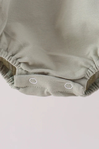 Pumpkin Row Embroidered Sage Bubble