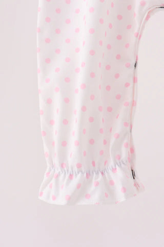 Bow Sweet Bow Pearl Ruffle Romper