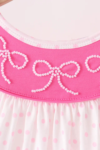 Bow Sweet Bow Pearl Ruffle Pants Set