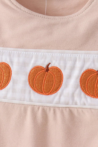 Little Pumpkin Vine Embroidered Boy JonJon
