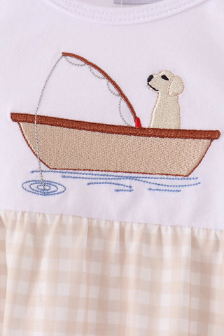 Pup’s First Cast Khaki Gingham Boy Bubble