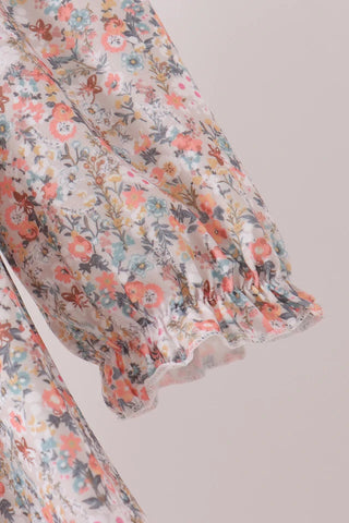 Winslet Floral Smocked Lace Dress