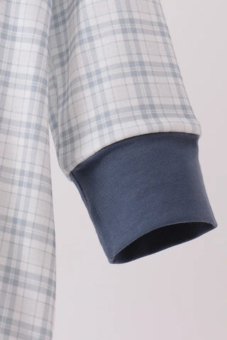 Winston Teal Plaid Boy Bubble