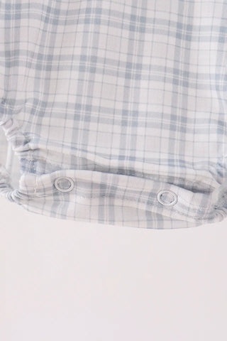 Winston Teal Plaid Boy Bubble