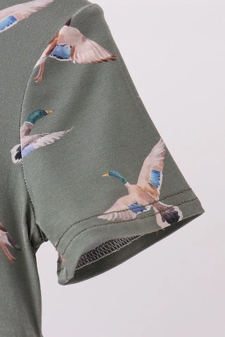 Mallards on the Move Bamboo Girl Jumpsuit