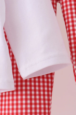 Red Zone Runner Embroidered Football Boy Pants Set