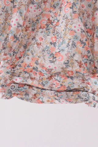 Winslet Floral Smocked Lace Girl Bubble