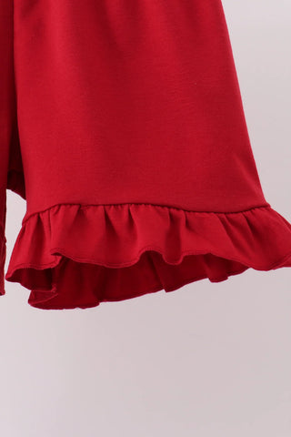 Roll Tide Cheer Embroidered Ruffle Shorts Set