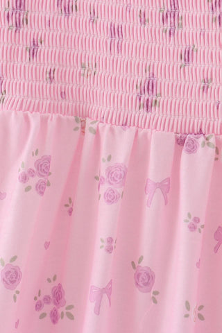 Rosewater Ribbon Smocked Women’s Dress