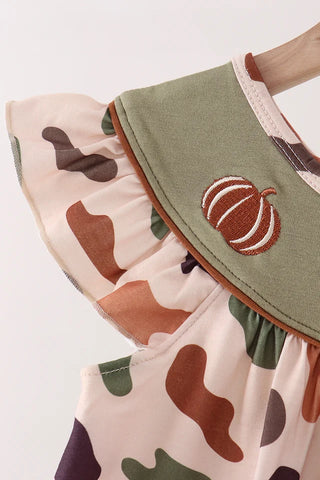 Incognito in the Patch Pumpkin Camo Dress