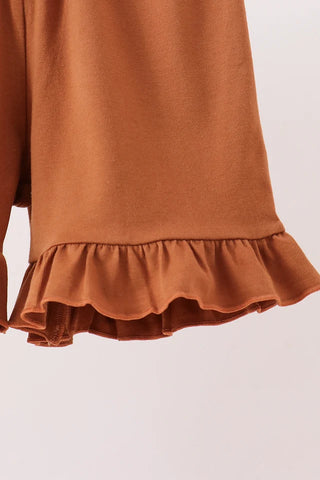 Incognito In The Patch Pumpkin Camo Shorts Set