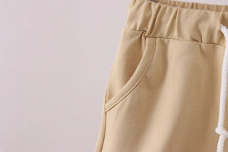 Riley Everyday Khaki Drawstring Shorts