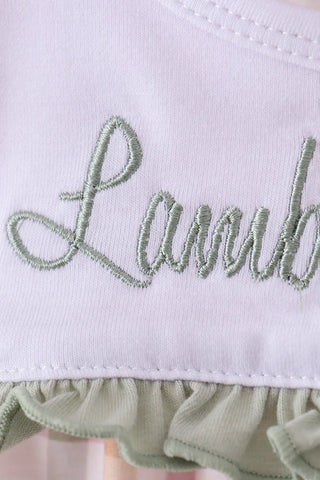 Precious Lamb of God Plaid Girl Bubble