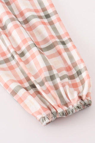 Olive Orchard Plaid Mom + Me Dress