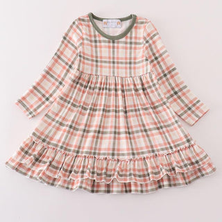 Olive Orchard Plaid Mom + Me Dress