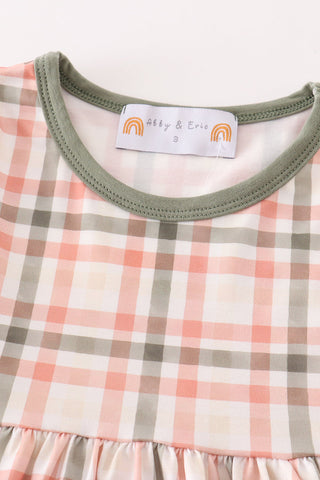 Olive Orchard Plaid Mom + Me Dress