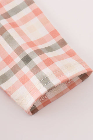 Olive Orchard Plaid Mom + Me Dress