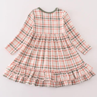 Olive Orchard Plaid Mom + Me Dress