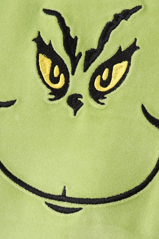 Jolly Mischief Green Velvet Mom & Me Dress