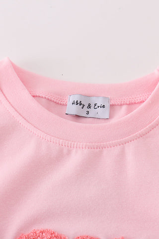 Love French Knot Mom+Me Pink Top